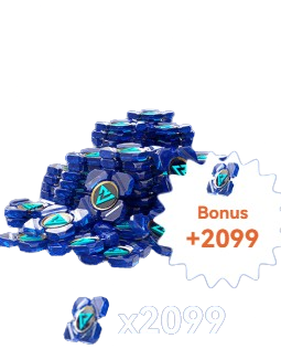 2.099 Coins (with x2 bonus for first purchase)