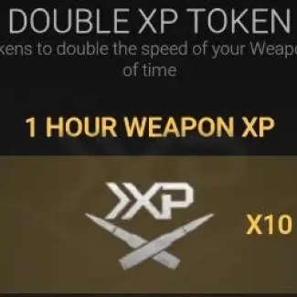 Double XP Token (1 HOUR WEAPON XP)