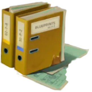 File with rare blueprints