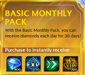 Basic Monthly Pack