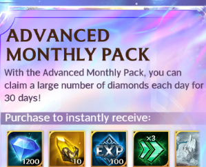 Advenced Monthly Pack