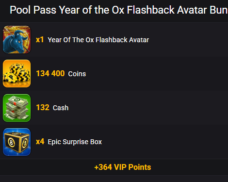 Pool Pass Year of the Ox Flashback Avatar Bundle