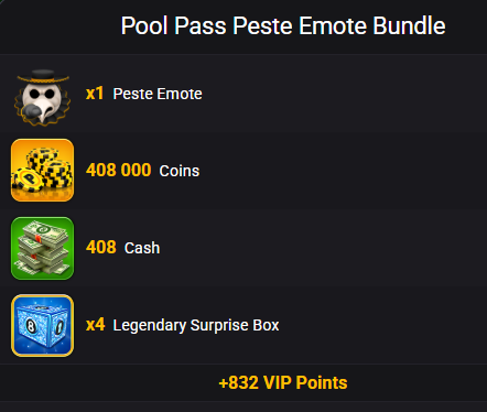 Pool Pass Peste Emote Bundle