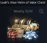Leah's Visor Helm of Valor Chest