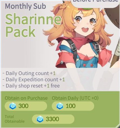 Monthly Sub Sharinne Pack