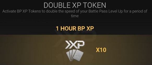 Double XP Token (1 HOUR BP XP)