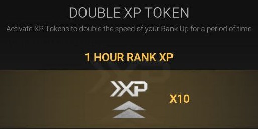 Double XP Token (1 HOUR RANK XP)