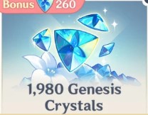 1980 + 260 Genesis Crystals