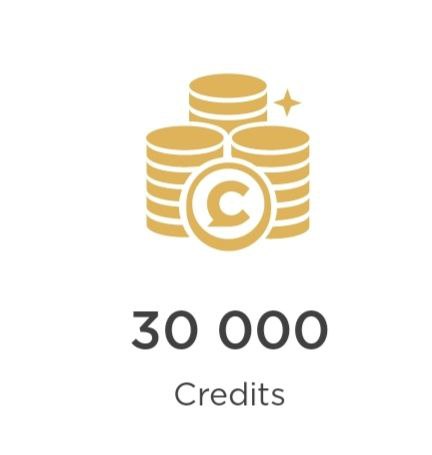 30000 Credits