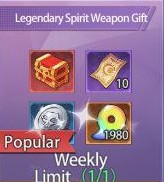 Legendary Spirit Weapon Gift