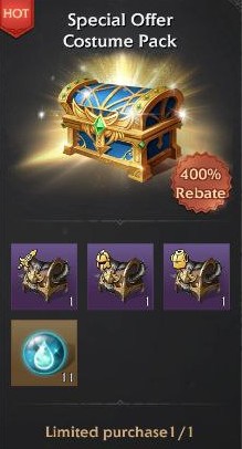Special Offer Costume Pack