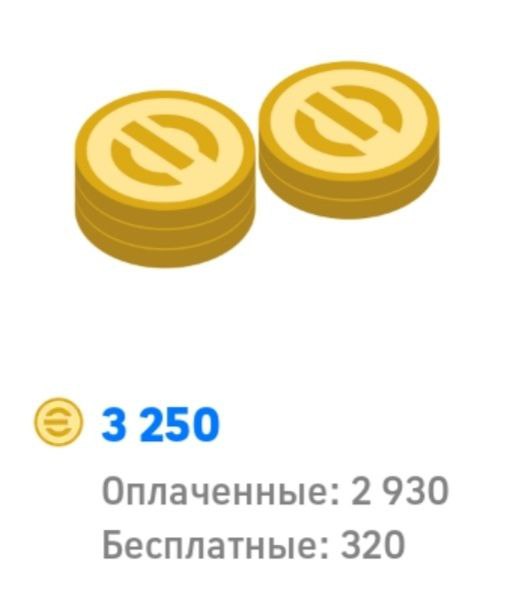 3250 Coins