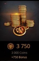3750 Coins