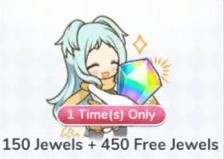 150 Jewels + 400 Free Jewels (1 Time)