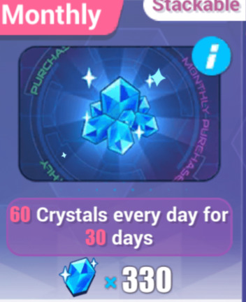 60 Crystals every day for 30 days