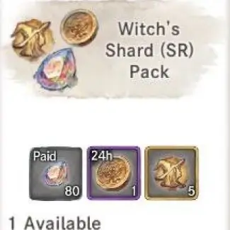 witch's Shard (SR) Pack